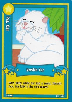 2007 Ganz Webkinz Series 1 #B1-19 Persian Cat Front