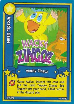 2007 Ganz Webkinz Series 1 #B1-37 Wacky Zingoz Front
