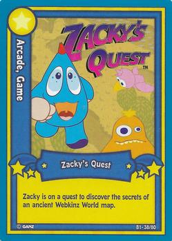 2007 Ganz Webkinz Series 1 #B1-38 Zacky's Quest Front