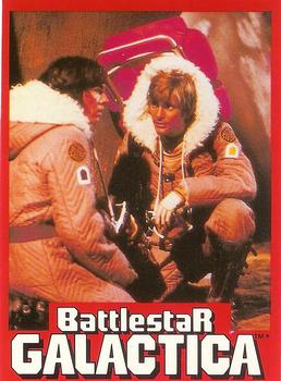 1978 Wonder Bread Battlestar Galactica #33 Apollo And Starbuck Front