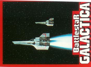 1978 Wonder Bread Battlestar Galactica #34 Two Vipers In Flight Front