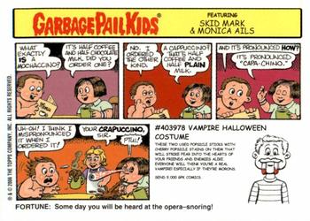 2006 Topps Garbage Pail Kids All-New Series 5 #40b Sliced Sammy Back