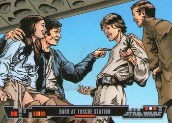 2013 Topps Star Wars Illustrated A New Hope #2 Back at Tosche Station Front