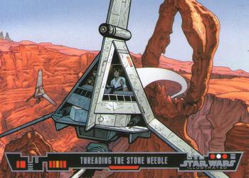 2013 Topps Star Wars Illustrated A New Hope #3 Threading the Stone Needle Front