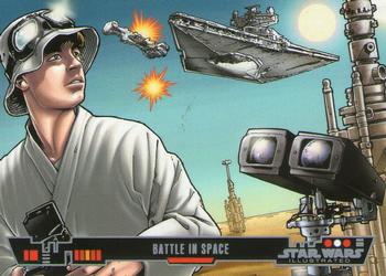 2013 Topps Star Wars Illustrated A New Hope #5 Battle in Space Front