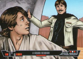 2013 Topps Star Wars Illustrated A New Hope #6 A Grand Reunion Front