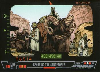 2013 Topps Star Wars Illustrated A New Hope #9 Spotting the Sand People Front