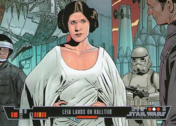 2013 Topps Star Wars Illustrated A New Hope #11 Leia lands on Ralltiir Front