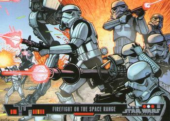 2013 Topps Star Wars Illustrated A New Hope #13 Firefight on the Space Range Front