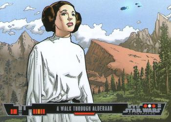 2013 Topps Star Wars Illustrated A New Hope #17 A Walk through Alderaan Front