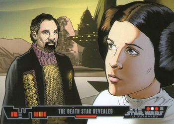 2013 Topps Star Wars Illustrated A New Hope #18 The Death Star Revealed Front