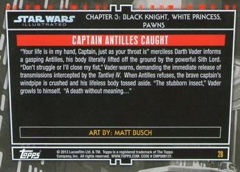 2013 Topps Star Wars Illustrated A New Hope #28 Captain Antilles Caught Back