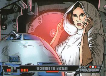 2013 Topps Star Wars Illustrated A New Hope #29 Recording the Message Front