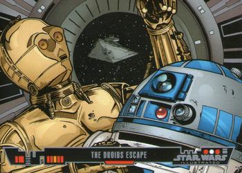 2013 Topps Star Wars Illustrated A New Hope #30 The Droids Escape Front