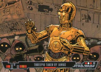 2013 Topps Star Wars Illustrated A New Hope #35 C-3PO taken by Jawas Front