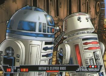 2013 Topps Star Wars Illustrated A New Hope #37 R2-D2's Clever Ruse Front