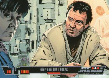 2013 Topps Star Wars Illustrated A New Hope #39 Luke and the Larses Front