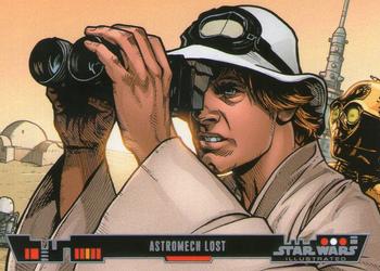 2013 Topps Star Wars Illustrated A New Hope #40 Astromech Lost Front