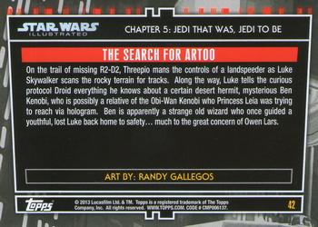 2013 Topps Star Wars Illustrated A New Hope #42 The Search for R2-D2 Back