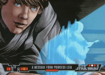2013 Topps Star Wars Illustrated A New Hope #46 A Message from Princess Leia Front