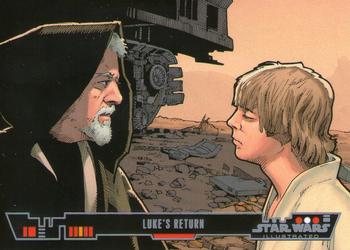 2013 Topps Star Wars Illustrated A New Hope #48 Luke's Return Front