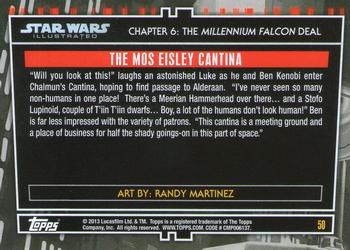 2013 Topps Star Wars Illustrated A New Hope #50 The Mos Eisley Cantina Back