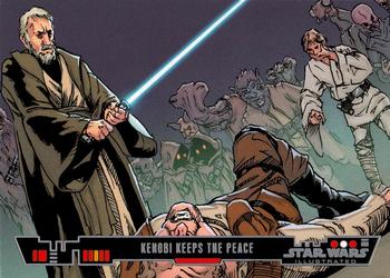 2013 Topps Star Wars Illustrated A New Hope #52 Kenobi Keeps the Peace Front