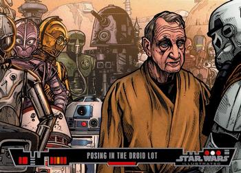 2013 Topps Star Wars Illustrated A New Hope #53 Posing in the Droid Lot Front