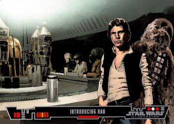 2013 Topps Star Wars Illustrated A New Hope #54 Introducing Han Front