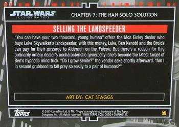 2013 Topps Star Wars Illustrated A New Hope #56 Selling the Landspeeder Back