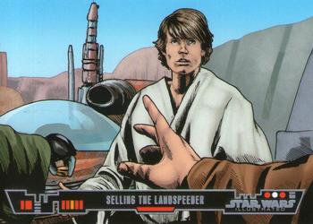 2013 Topps Star Wars Illustrated A New Hope #56 Selling the Landspeeder Front