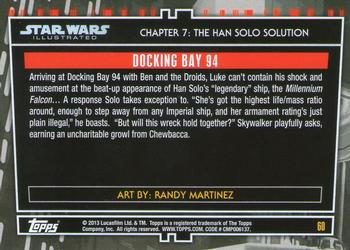 2013 Topps Star Wars Illustrated A New Hope #60 Docking Bay 94 Back