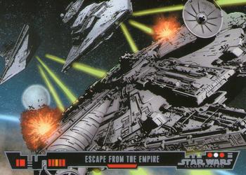 2013 Topps Star Wars Illustrated A New Hope #61 Escape from the Empire Front