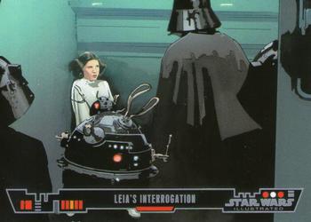 2013 Topps Star Wars Illustrated A New Hope #64 Leia's Interrogation Front