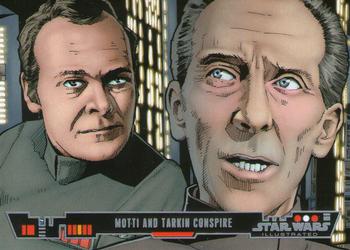 2013 Topps Star Wars Illustrated A New Hope #65 Motti and Tarkin conspire Front