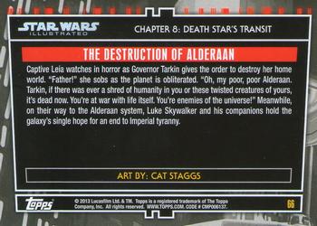 2013 Topps Star Wars Illustrated A New Hope #66 The Destruction of Alderaan Back