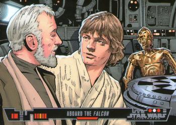 2013 Topps Star Wars Illustrated A New Hope #67 Aboard the Falcon Front