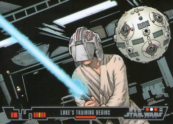2013 Topps Star Wars Illustrated A New Hope #68 Luke's Training Begins Front