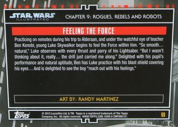 2013 Topps Star Wars Illustrated A New Hope #69 Feeling the Force Back