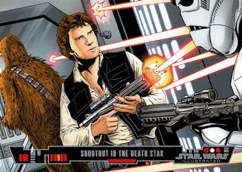 2013 Topps Star Wars Illustrated A New Hope #81 Shootout in the Death Star Front