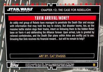 2013 Topps Star Wars Illustrated A New Hope #86 Yavin Arrival/Money Back