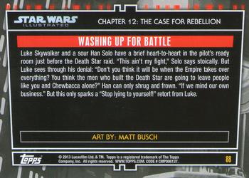2013 Topps Star Wars Illustrated A New Hope #88 Washing up for Battle Back