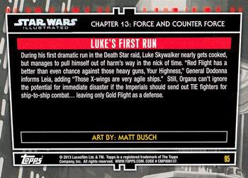2013 Topps Star Wars Illustrated A New Hope #95 Luke's First Run Back