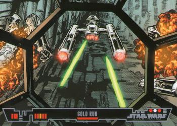 2013 Topps Star Wars Illustrated A New Hope #96 Gold Run Front