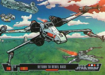 2013 Topps Star Wars Illustrated A New Hope #99 Return to Rebel Base Front