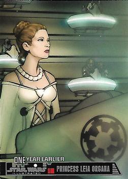 2013 Topps Star Wars Illustrated A New Hope - One Year Earlier #OY-2 Princess Leia Organa Front