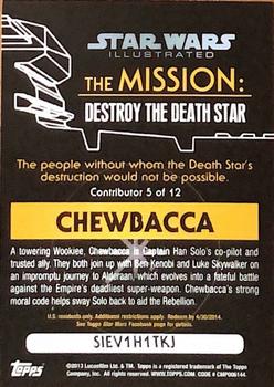 2013 Topps Star Wars Illustrated A New Hope - The Mission : Destroy the Death Star #5 Chewbacca Back