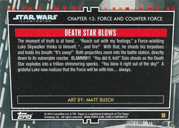 2013 Topps Star Wars Illustrated A New Hope - Black #98 Death Star Blows Back