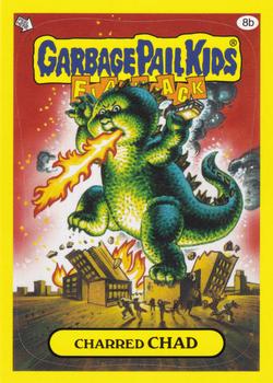 2011 Topps Garbage Pail Kids Flashback Series 3 #8b Charred Chad Front
