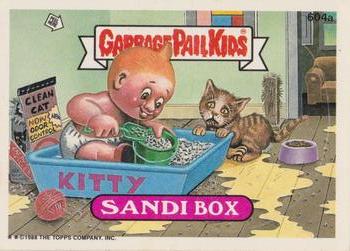 1988 Topps Garbage Pail Kids Series 15 #604a Sandi Box Front